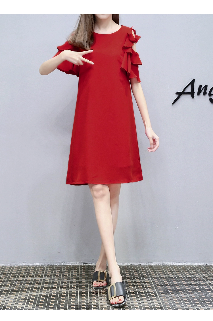 Phụ nữ mùa hè mới 2021 phong cách Hàn Quốc váy quây rời thời trang màu đỏ là xu hướng nữ váy chữ A mỏng và tính khí - A-Line Váy