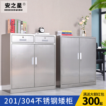 Steel 304 stainless steel medicine Western medicine cabinet instrument equipment cabinet short cabinet tool cabinet clinic sterile tin cabinet