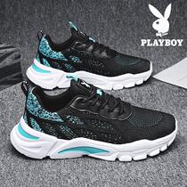 Playboy mens shoes 2022 new summer mens daddy shoes mens trendy versatile sports casual mesh shoes