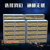 Customized stainless steel letter box residential wall newspaper box large villa letter box outdoor waterproof letter box