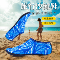 Seaside beach shoes snorkeling water swimming in water Soft bottom shoes lovers drifted socks for men and women with non-slip outdoor meadows