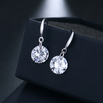 New net red simple earrings female temperament Korean personality wild campus small fresh sterling silver earrings