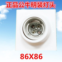 Bull surface mounted high power E27 screw lamp holder Lamp base 86 type LED bulb spiral bright line G09Z101