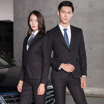 Professional dress dress overalls men and women with the same 2018 autumn new small suit suit suit professional suit interview tooling