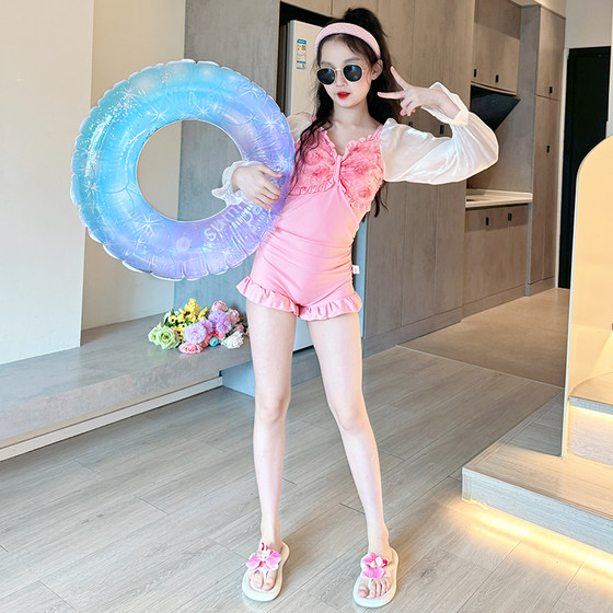 Girls swimsuit 2025 new children's fashionable long-sleeved sun protection swimsuit girl big children's high-value and beautiful swimsuit
Girls swimsuit 2025 new children's fashionable long-sleeved sun protection swimsuit girl big children's high-value and beautiful swimsuit