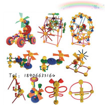 Universal craftsman educational toy set Kindergarten class preparation childrens building blocks 3 plastic puzzle robot story