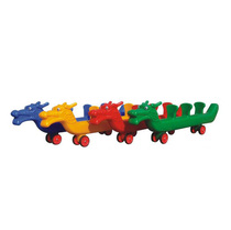 Kindergarten multi-person team cooperation car childrens collective cooperation toy car four-person small train sensory integration training equipment