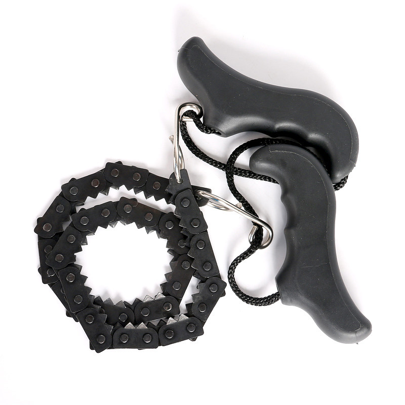 户外手柄锯锰铁链锯 野外生存线锯 绳锯求生锯 木工手工锯钢丝锯