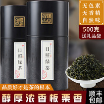 Premium Rizhao Green Tea 2020 New tea Shandong fragrant Alpine bulk cloud specialty gift box 500g
