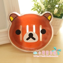 Creative cartoon travel drain soap box bathroom plastic with lid sealed tourist soap box soap box