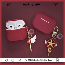 Apply Apple AirPods 3 Wireless Bluetooth headphones Silicone Protective Sleeves AirPods Pro Wine Red Headphones Sleeve