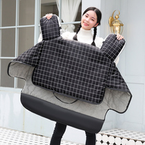 Electric car windshield by winter plus velvet thickened battery car windshield electric motorcycle double-sided waterproof artifact cold cover