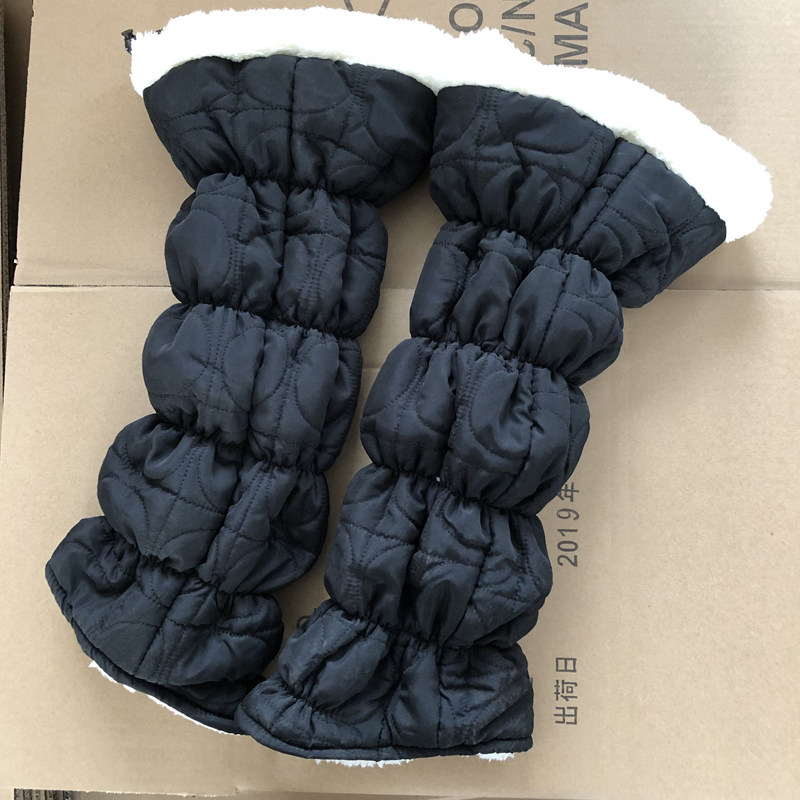 原单外贸出口日本腿套内层加绒家居办公公交保暖腿套