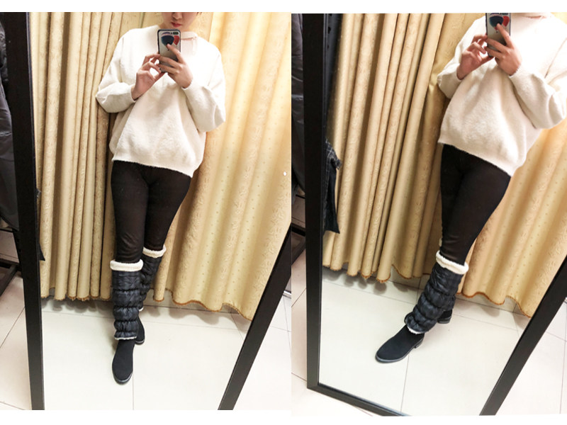 原单外贸出口日本腿套内层加绒家居办公公交保暖腿套