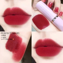 Perfect Diary small powder drill mouth red matt PINK14 red brown C02 orange brickwork red 12 bean sand color A04P07