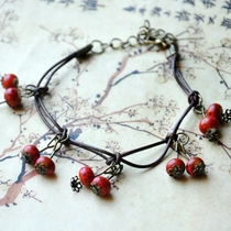 Jingdezhen Ceramic Accessories National Wind Bracelet Ceramic Bears Hand Womens Adjustable Female Model