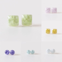 Ceramic small jewelry original design hipster earrings features ice crack earrings cracked student female