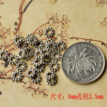 diy jewelry Ancient silver snowflake 8mm Bracelet necklace cutter hand woven material