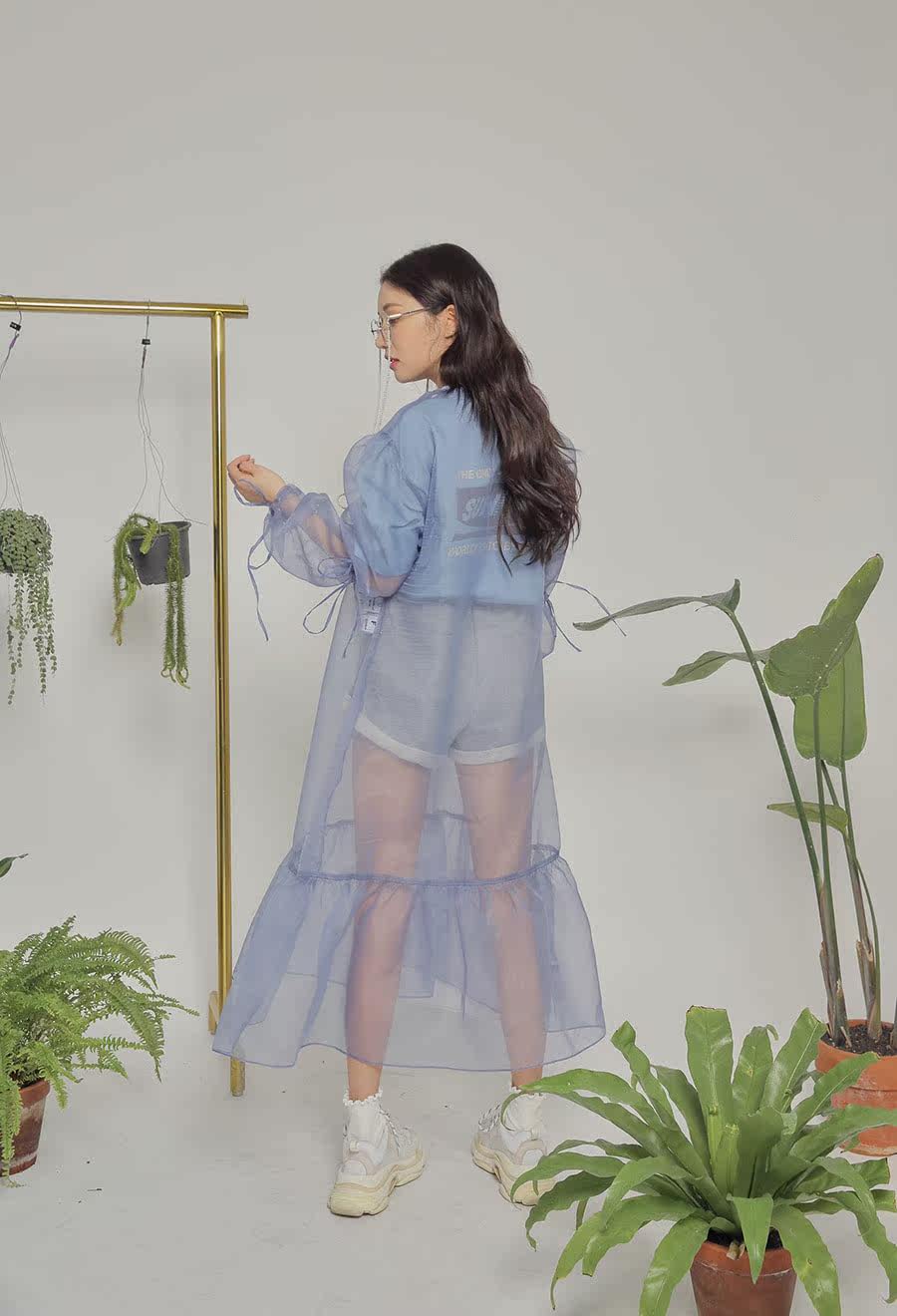 韩国纯棉chic亮面印花字母短袖t恤tee女