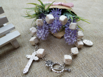 New foreign trade Italian Rose Rosary beads Christian beads read exorcism wish bracelet