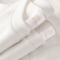 380g heavy lbs pure white plus suede pure cotton covered head sweatshirt pure color casual 100 lap winter thick real couples blouse