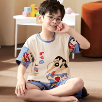 Cross Xiaoxin Children Pure Cotton Sleeve Short Sleeve Boy Lovely in Big Child Cartoon Home Clothes