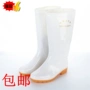 Trong ống thực phẩm đặc biệt giày đi mưa nam và nữ Giày trắng nước gân gót khỏe mưa mùa đông cộng với giày cao su cotton dép nhựa đi mưa