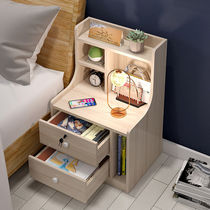Bed head cabinet 2021 new belt lock large capacity bed head cabinet simple and versatile storage bedroom bedside cabinet