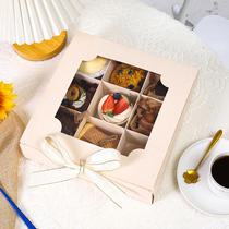 Nine Palace Lattice Sweet boxes Handbags 9 Packaging 6 MiyPalace Egg Egg Packaging Pastry Box Bay Packed Mousse Cake Egg Yolks