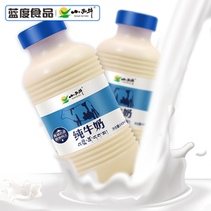 小西牛 青海高原纯牛奶常温纯奶瓶装新鲜牛奶孕妇儿童奶243ml*12