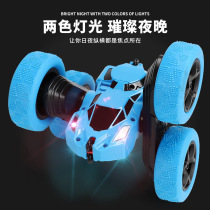360-degree rollout stunt double face tipping car Four-drive remote control car charging resistant child 3-9-year-old toy boy car