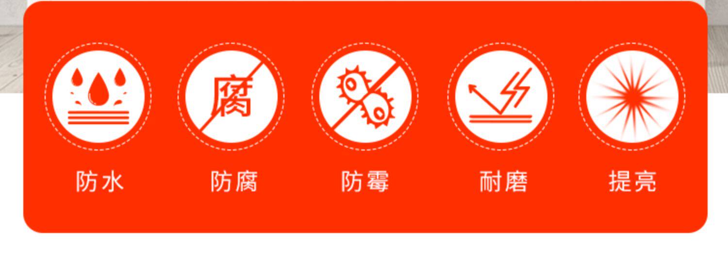 透明木器漆清漆家用木门水性防水防霉家具实木木地板高光亮光面