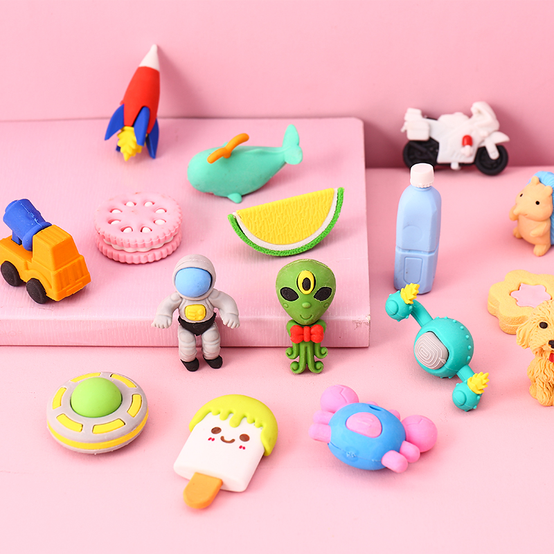children's creative cartoon dinosaur eraser special gift for primary school students without leaving marks cute stationery gift box