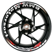 Peach Car Sticker BMW s1000rr s1000r 310 Wheel Sticker Motorcycle Reflective Waterproof Sticker Safety Sticker