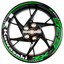 Kawasaki 636 ZX636 ZX6R ZX10R Daniel 10 Ninja wheel hub patch steel ring patch reflective sticker