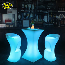 led bar luminous furniture creative table and chair KTV activity scattered table coffee table stool high foot cocktail bar table