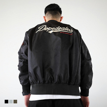 BOTB Handsome wave letter American street style MA-1 Air Force jacket Hipster loose hip hop zipper jacket
