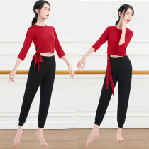 2021 new modern dance practice dance clothes classical dance folk dance dance yoga dress blouse set