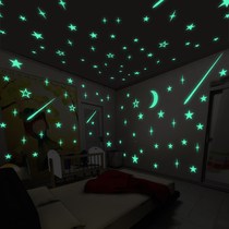 100pcs wall stickers decal glow in the dark baby kids bedroo