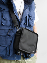 MYBRANDORIGINAL NICHE UNDERARM BALLISTIC NYLON CHEST FASHION SQUARE BAG GENDER-FREE BLACK BAG D3088