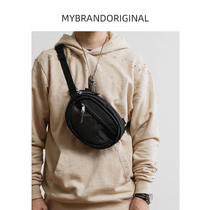 MYBRANDORIGINAL BALLISTIC NyLON SMALL BELT GENDERLESS MOBILE PHONE SHOULDER BAG BLACK CROSS-BODY BAG WATERPROOF D3028