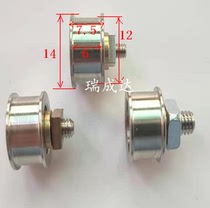 FEEDER BENCH BELT PULLEY 14mm RAIL BELT PULLEY 12mm IDLE WHEEL GROOVE WIDTH 6mm COPPER BELT PULLEY 14mm