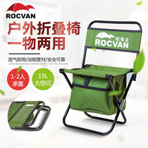 Folding stool Portable outdoor chair Stool Portable Maza foldable small folding chair backrest