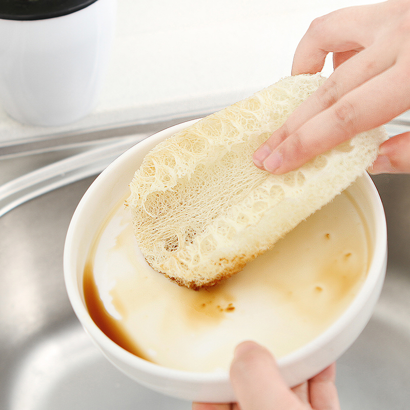 洗碗丝瓜络 不沾油刷锅家用百洁布植物纤维丝瓜瓤洗碗刷