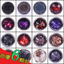 High-end round wild mens and womens clothes pearl black and white big button coat windbreaker jacket suit button