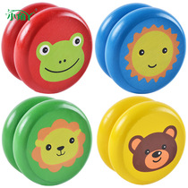 Wooden cartoon animal swing yo-yo after 80 classic nostalgic puzzle yo-yo kindergarten corner toy