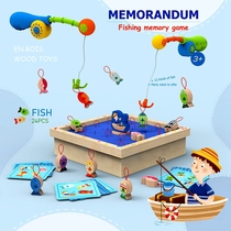 Childrens toy Puzzle Fishing Boy 2021 New Exercise Child Thinking Logic Color Memory Chess Plucking radish