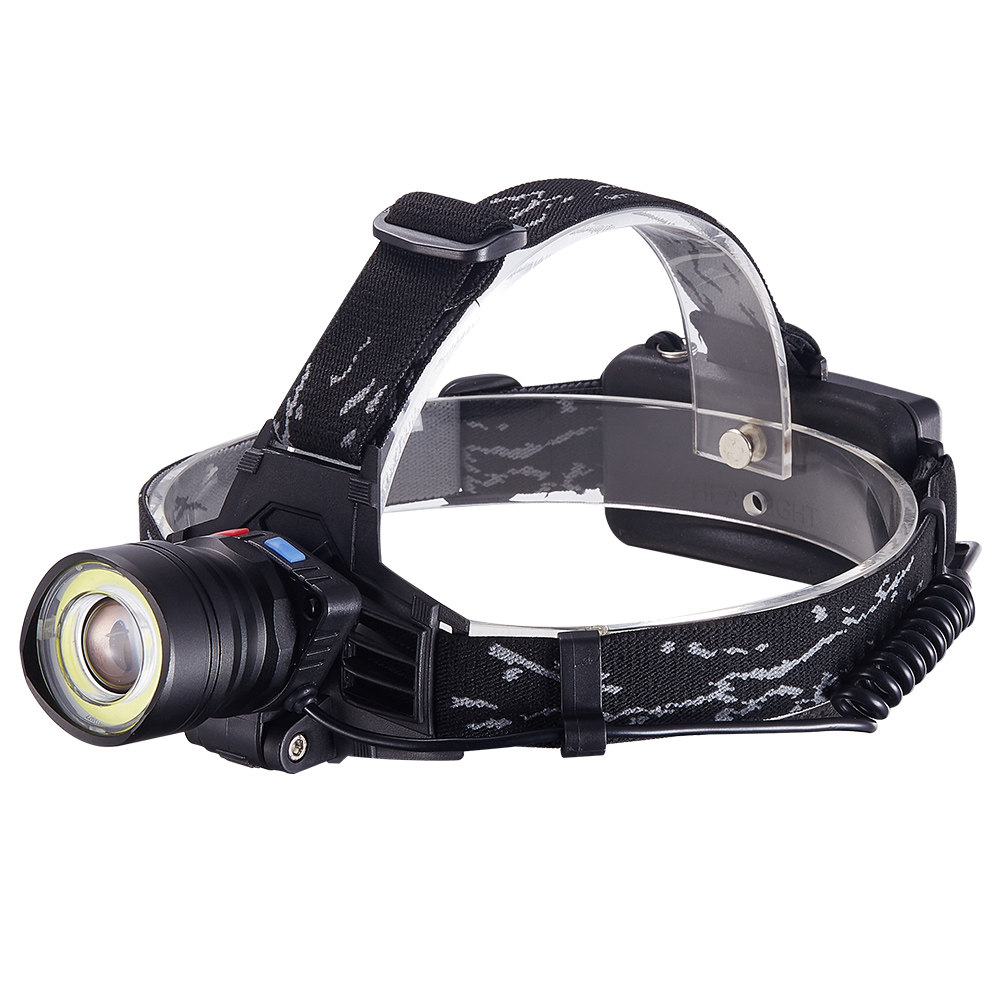 头灯感应强光充电超亮头戴式矿灯夜钓鱼超轻小号远射led户外家用