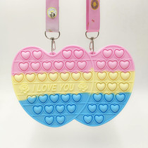 Cute one arrow through heart and love Mouse Pioneer Bag Package Slanted Satchel Bag single shoulder bag Makeup Bag to extract Puzzle Toy