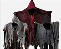 Halloween zombie tattered skeleton horror cloak costume prop